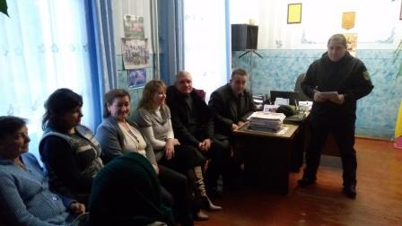 Звіт перед населенням Олешанської ОТГ дільничного офіцера поліції