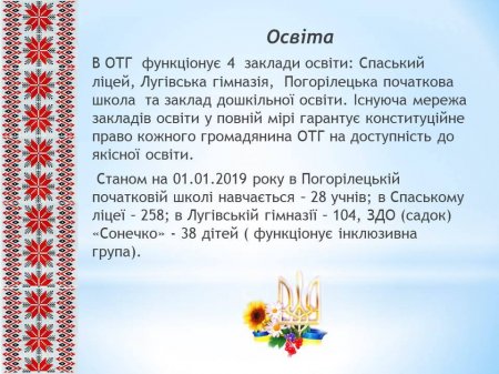 Звіт Спаського сільського голови за 2018 рік
