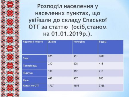 Звіт Спаського сільського голови за 2018 рік