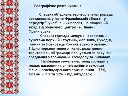 Звіт Спаського сільського голови за 2018 рік