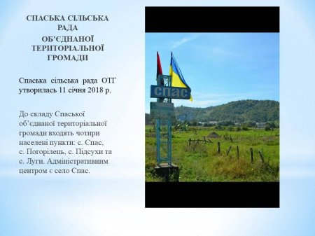 Звіт Спаського сільського голови за 2018 рік
