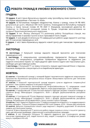Звіт про роботу ІФ РВ АМУ за 2022 рік